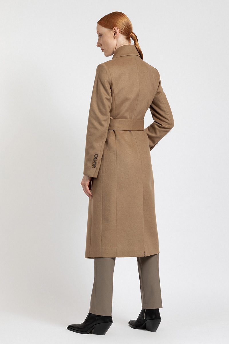 Burberry peak lapel cashmere wrap coat sale