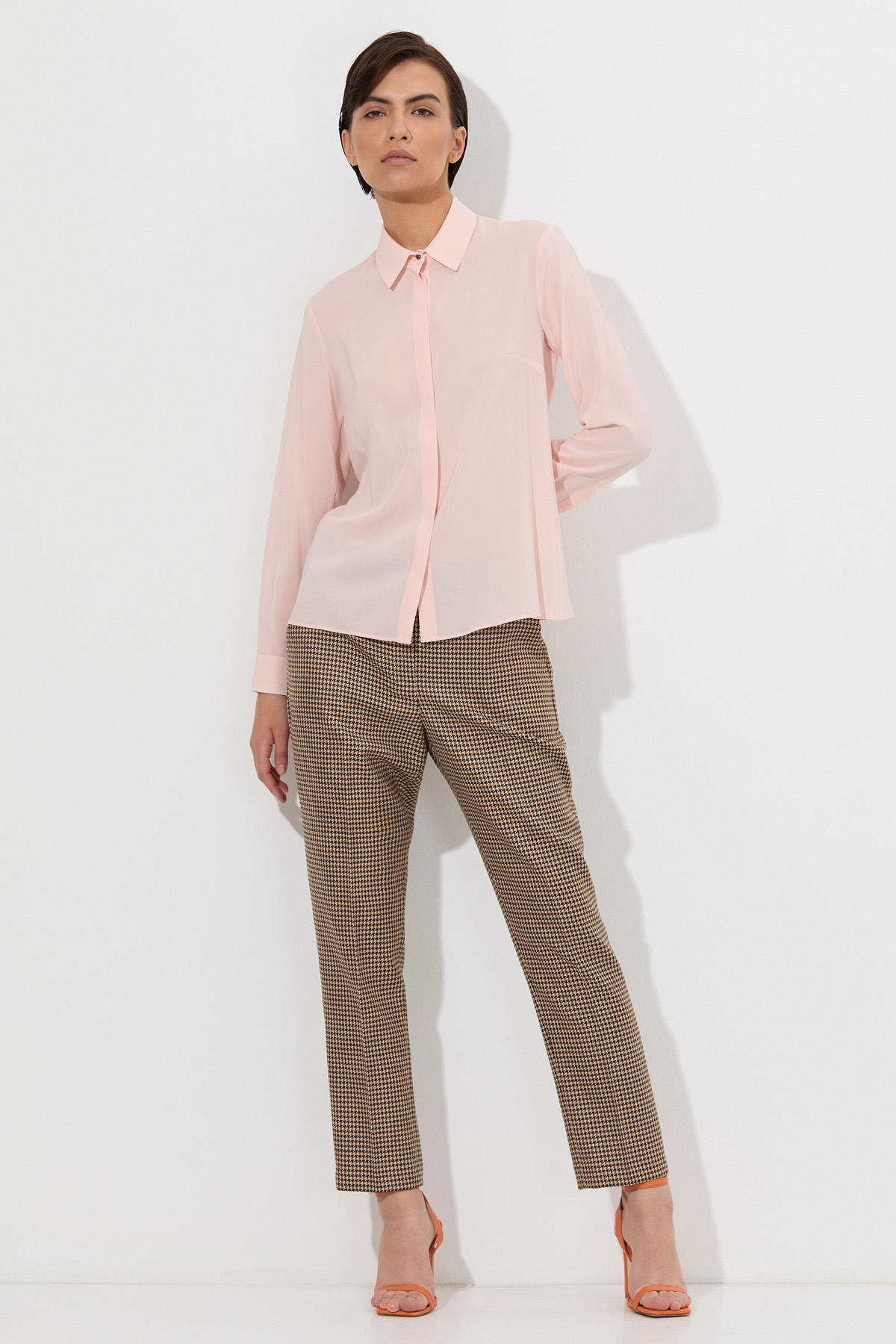 Розовая Блуза-Рубашка 2101755 Для Беременных